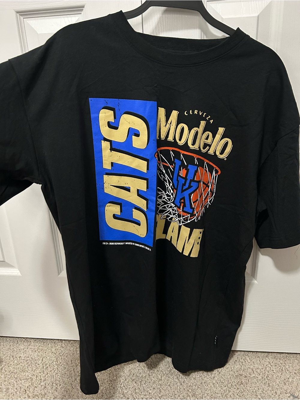 Modelo x Wildcats Black Graphic Tee